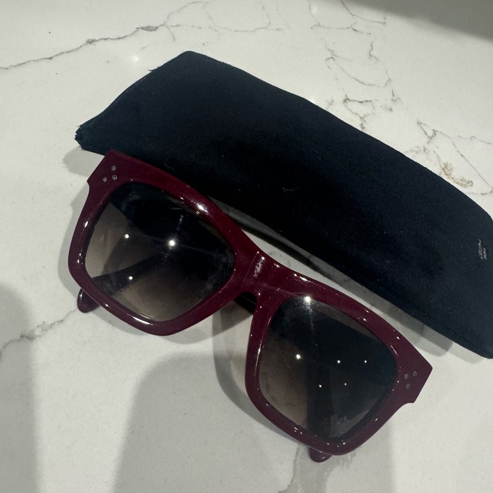 Authentic Burgundy Celine Sunglasses